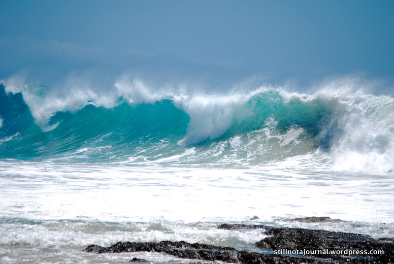 The day after I shot these the waves got to over two storeys high.